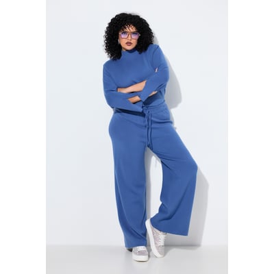 Pantalon en maille, jambe large et droite ULLA POPKEN