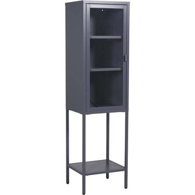 Armoire vitrée avec étagère en acier Misha VENTURE HOME