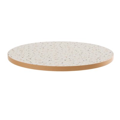 Plateau de table rond en mélaminé ⌀60 cm, RIVOLI OVIALA