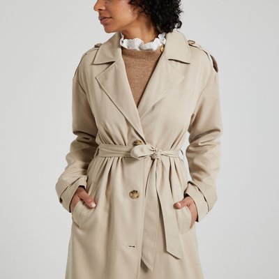 Tie-Waist Trench Coat ONLY TALL