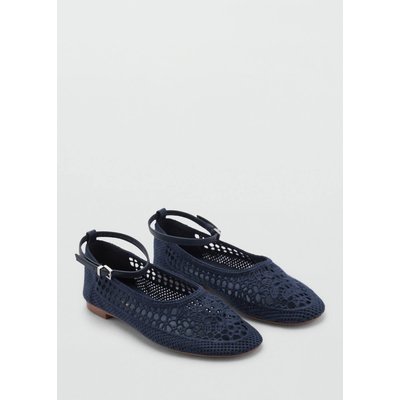Ballerines en dentelle bride cheville MANGO TEEN