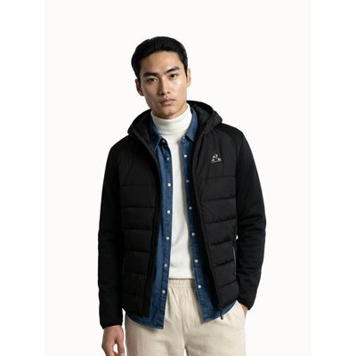 Veste zippée à capuche matelassée bi-matière Hybride LE COQ SPORTIF
