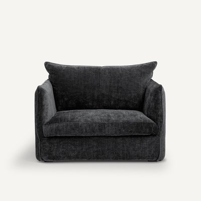 Fauteuil in geribd fluweel, Néo Chiquito AM.PM