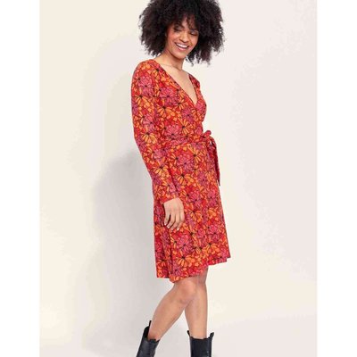 Robe portefeuille bordeaux La Redoute