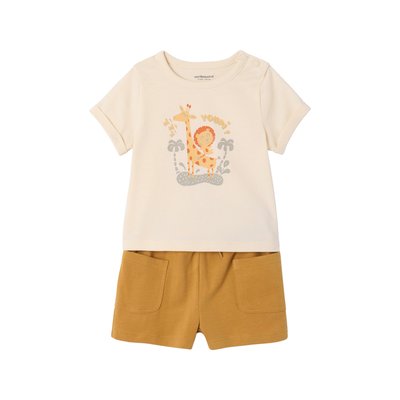 Ensemble T-shirt imprimé + short VERTBAUDET