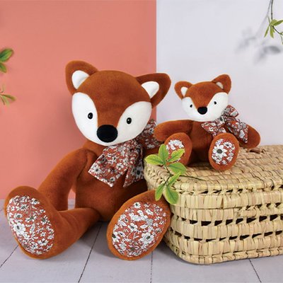 Peluche Copains Câlins Renard orange 40 cm HISTOIRE D'OURS