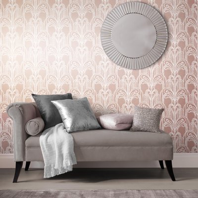 Papier peint Art Deco Pink Gold GRAHAM ET BROWN