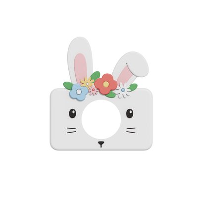 Housse en silicone LAPIN DES FLEURS THE ZOOFAMILY