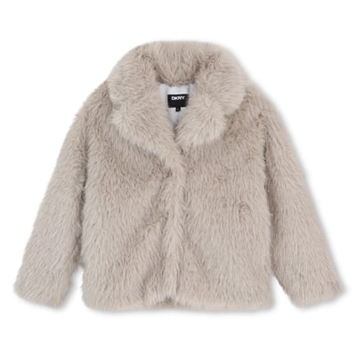 Manteau en polaire duveteuse DKNY