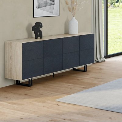 Buffet moderne en chêne blanc 200 cm ZONZA PIER IMPORT