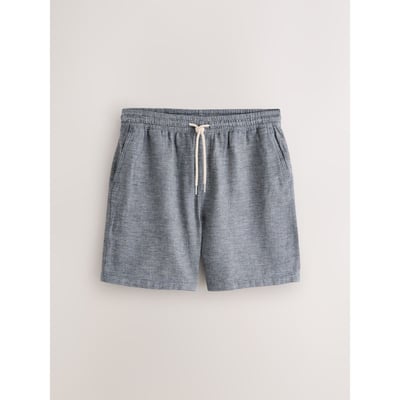 Short en lin mélangé à taille élastique NEXT