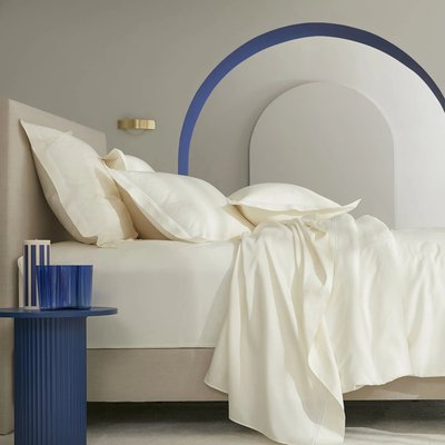 Drap housse LUXE satin de coton égyptien, bonnet 36 cm MPC MAISON