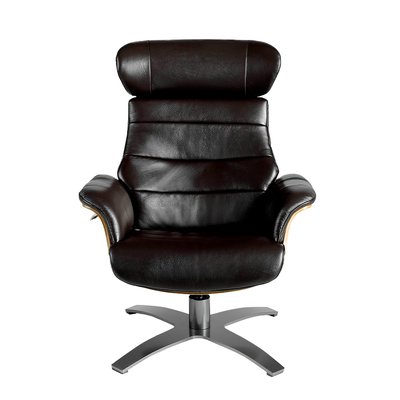 Fauteuil relax pivotant en cuir ANGEL CERDA