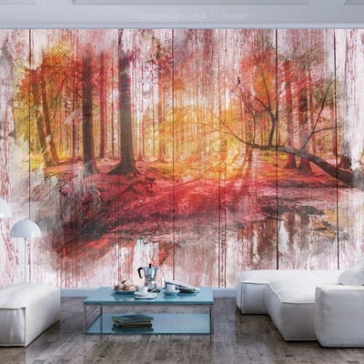 Papier peint intissé panoramique Paysage Autumnal Forest EDEN