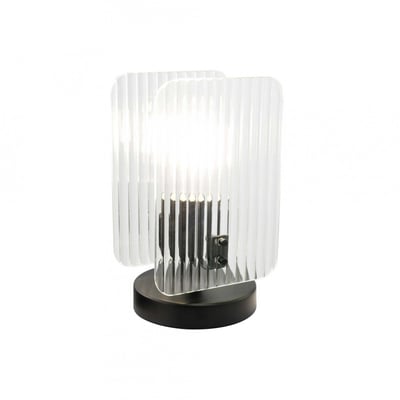 Lampe à poser en verre et métal, BOSCA C-CREATION