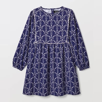 Robe en velours imprimée en coton MONOPRIX