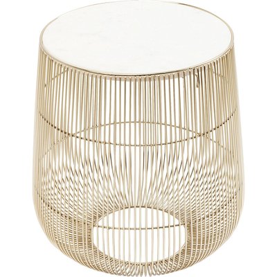 Table d'appoint en marbre et acier, BEAM KARE DESIGN