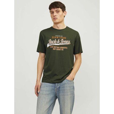 Футболка с круглым вырезом и рисунком JACK & JONES