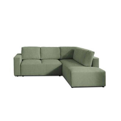Canapé d'Angle Convertible en Velours côtelé 5 places - LIVY LISA DESIGN