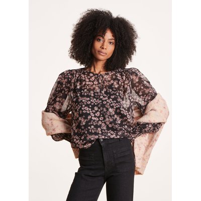 Top ample à imprimé fleurs LA FEE MARABOUTEE