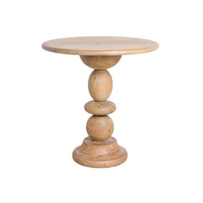 Table de repas ronde en teck massif - TIKA MATHI DESIGN