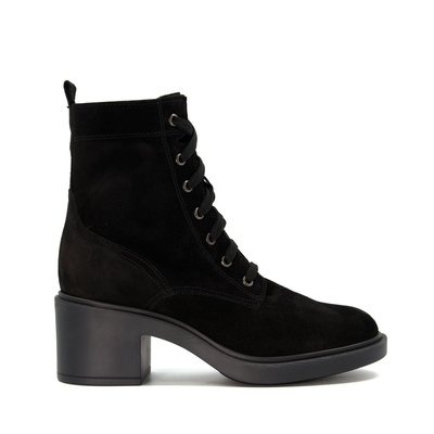 Bottines en daim à lacets - PASTEL DUNE LONDON