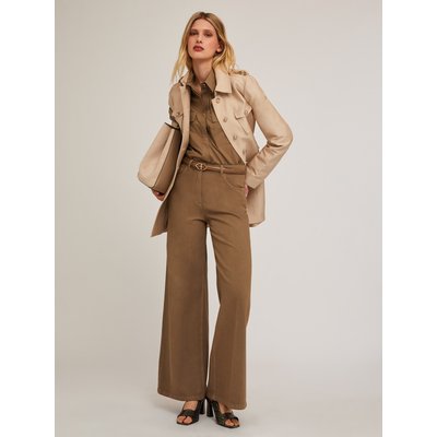 Pantalon large en DRILL de coton teint sur pièce MOTIVI