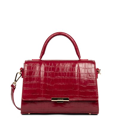 Sac effet croco rouge on sale
