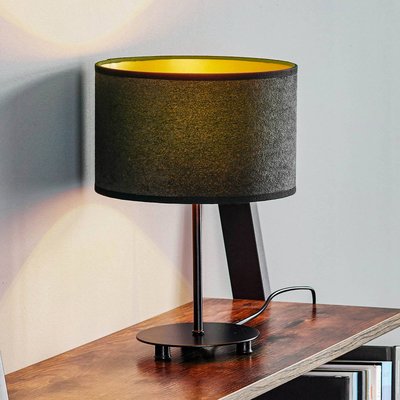 Lampe à poser en textile moderne EULUNA