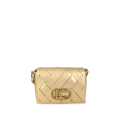 Sac bandoulière tressé avec logo ovale LOLA CASADEMUNT