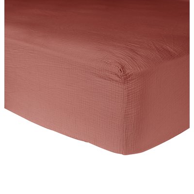 Drap housse gaze de coton bio - LOU CAMIF