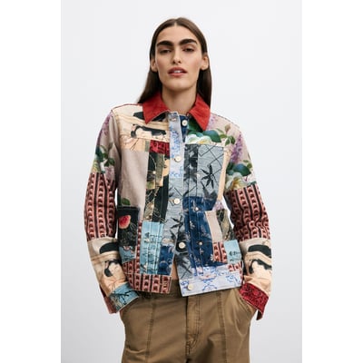 veste regular patchwork en coton DESIGUAL