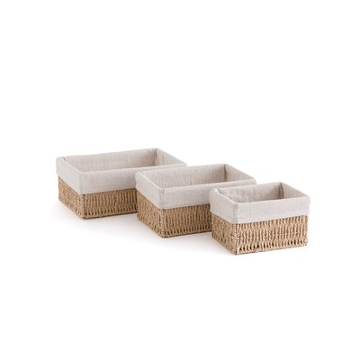 Lot de 3 paniers en corde de papier, Papeli LA REDOUTE INTERIEURS
