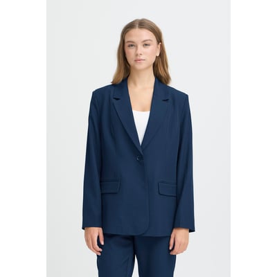 Blazer col tailleur, manches longues, coupe droite ICHI