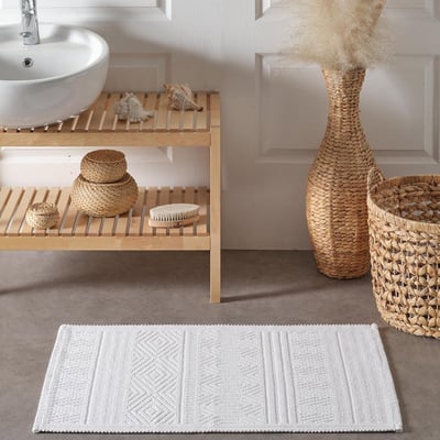 Tapis de bain et descente de lit en coton 1500 g/m² PUNTO PATCH SENSEI MAISON