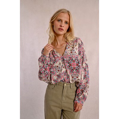 Blouse oversize imprimée MOLLY BRACKEN