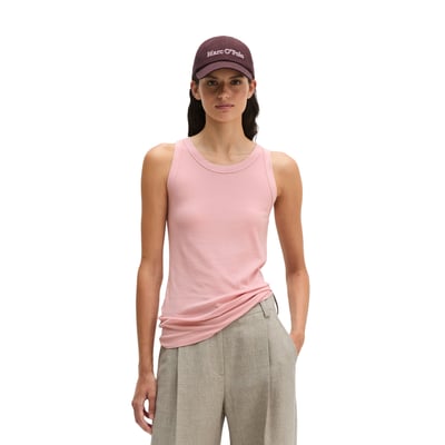Débardeur côtelé slim en jersey stretch de coton bio Lyocell MARC O'POLO