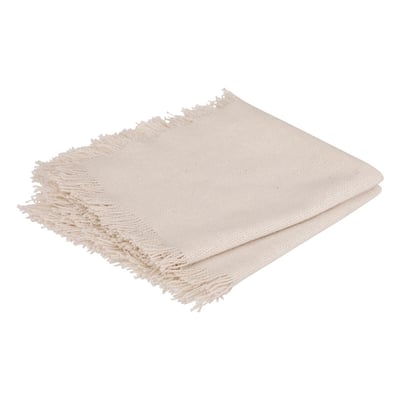 2 Serviettes de tables a franges en coton EDEN