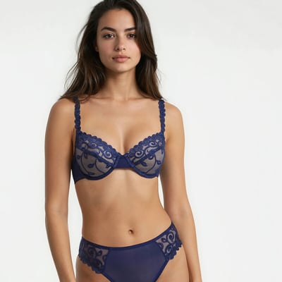 Soutien-gorge emboîtant en tulle brodé Lyssa ANNE WEYBURN