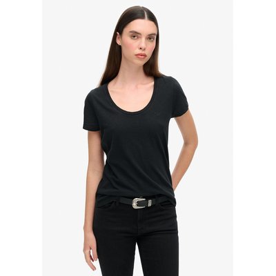 T-shirt flammé col rond logo brodé SUPERDRY