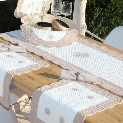 Chemin De Table en Coton  LAVANDER SUD ETOFFE