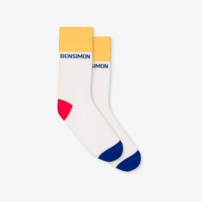 Chaussettes hautes COLORBLOCK BENSIMON en coton mélangé BENSIMON