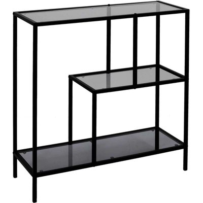 Etagère en métal et  verre fumé Edison 80 x 30 x 79,5 cm CMP