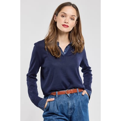 Pull trompe l'oeil en laine ARMOR-LUX