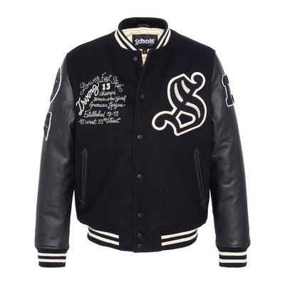 Blouson teddy homme manche cuir La Redoute