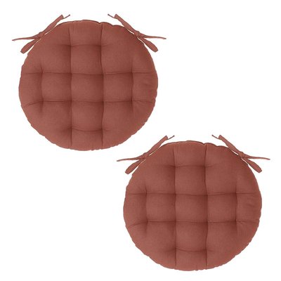 Lot 2x Galette de chaise ronde Alix ATMOSPHERA