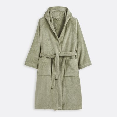 Haxel 100% Cotton Bouclette Hooded Bath Robe LA REDOUTE INTERIEURS