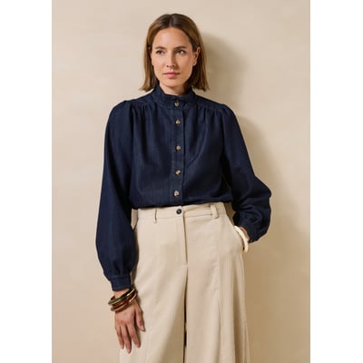 Chemise en denim manches longues LA FEE MARABOUTEE