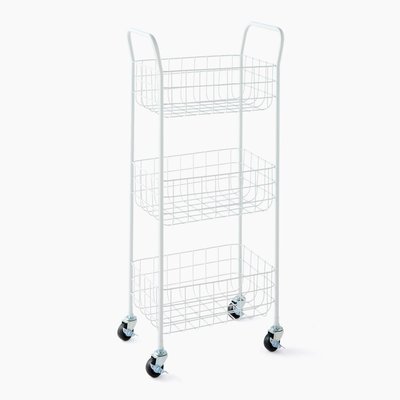 Etagère à roulettes, 35x20xH70cm, en métal MONOPRIX