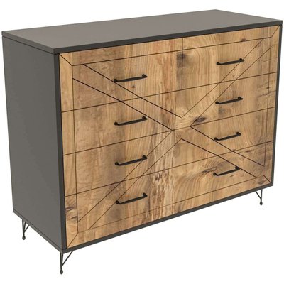 Commode en aggloméré pieds en métal Comfort HANAH HOME